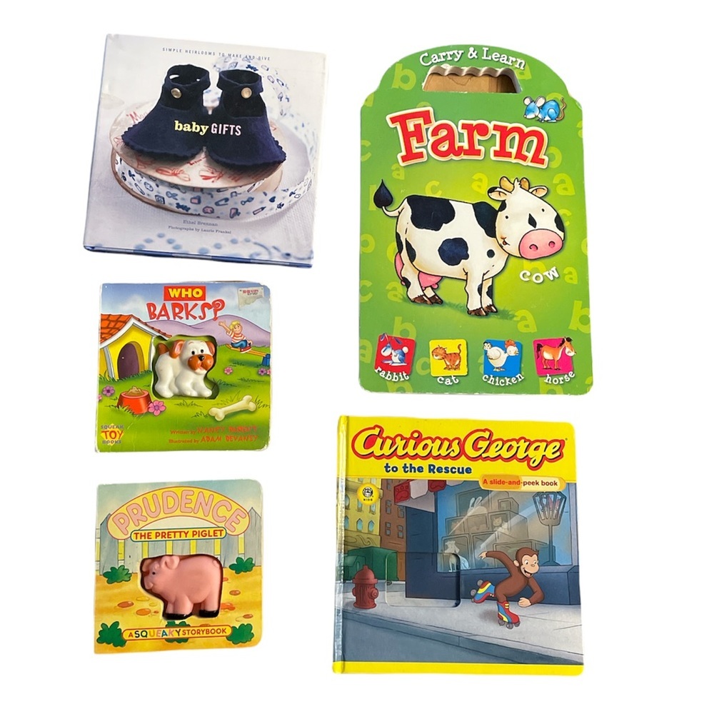 Lot of 5 Baby and Toddler Hardcover Story Book